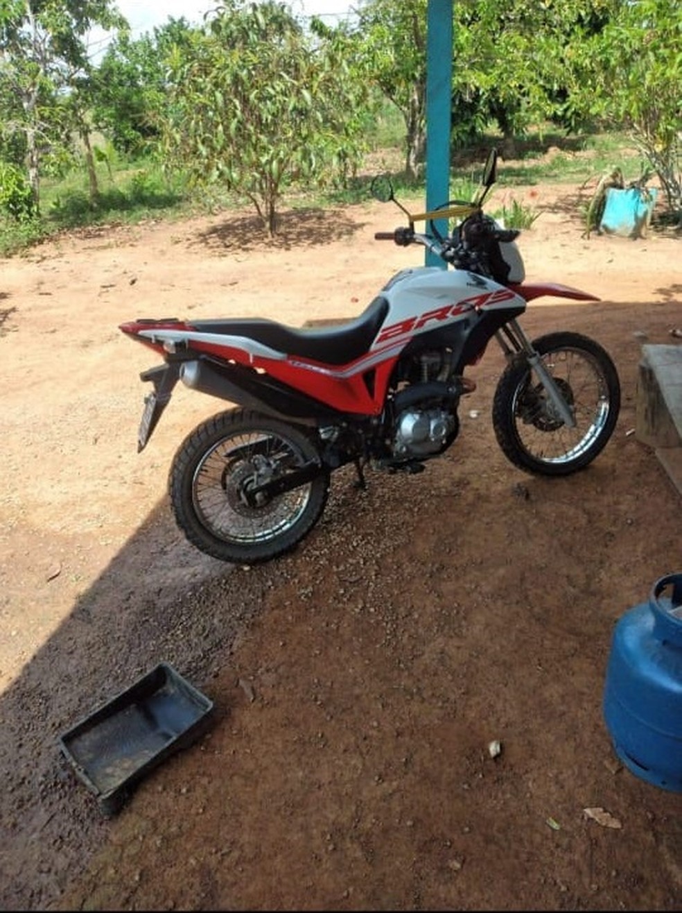 Moto roubada em Rondônia — Foto: Polícia Civil/Reprodução