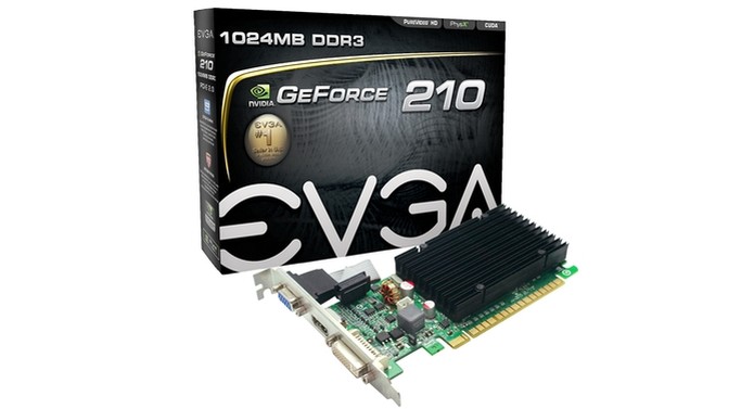 Placa de vídeo EVGA GeForce 210 (Foto: Divulgação/EVGA) (Foto: Placa de vídeo EVGA GeForce 210 (Foto: Divulgação/EVGA))