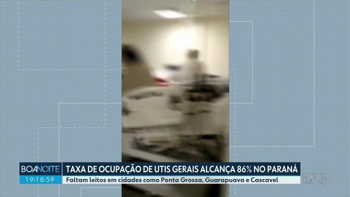 Hospitales abarrotados: tasa de ocupación de las unidades de cuidados intensivos generales alcanza el 86% en Paraná |  Paraná