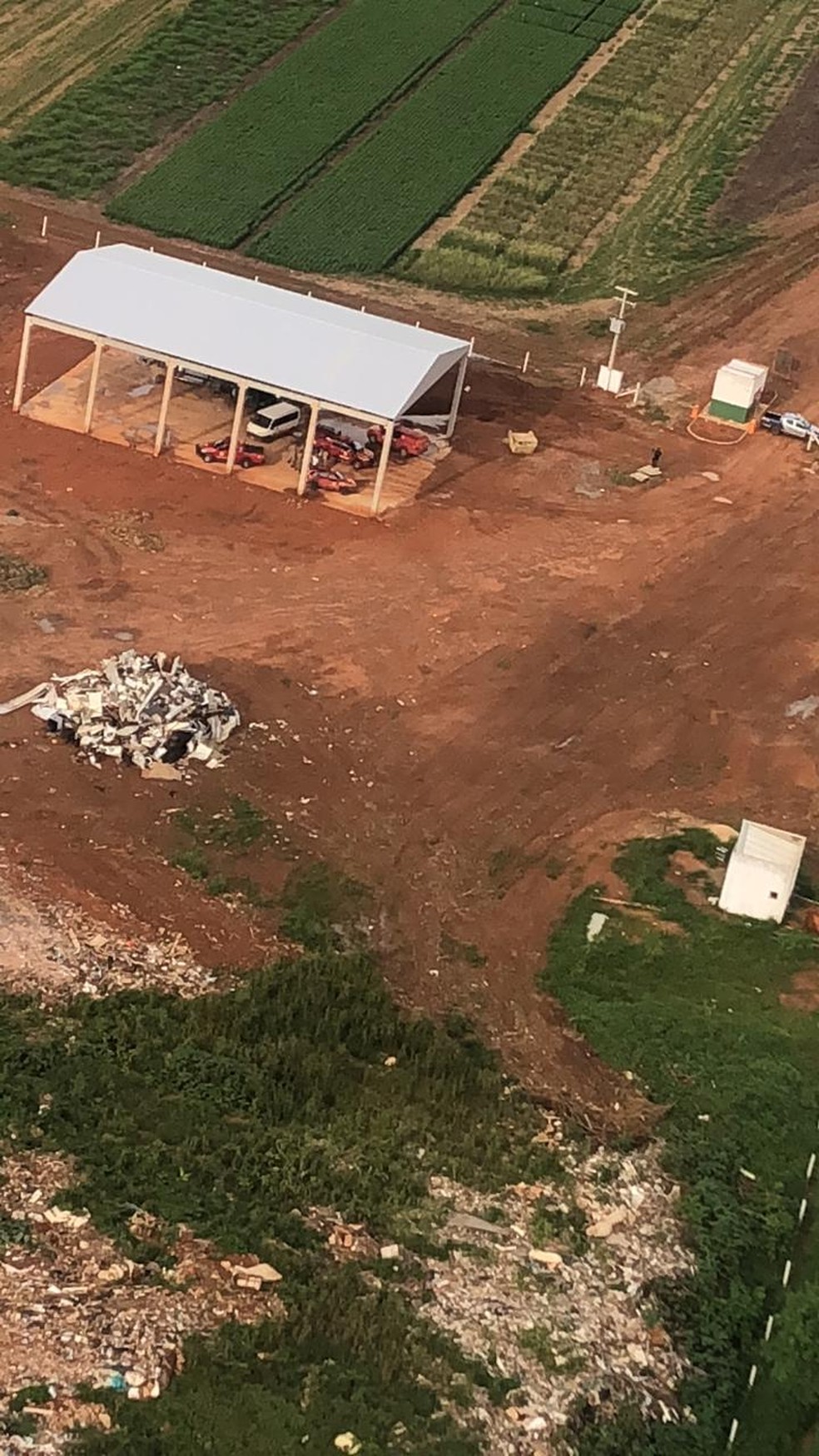 Local onde o menino Heitor foi encontrado em Lucas do Rio Verde — Foto: Antônio Carlos da Silva/Arquivo pessoal