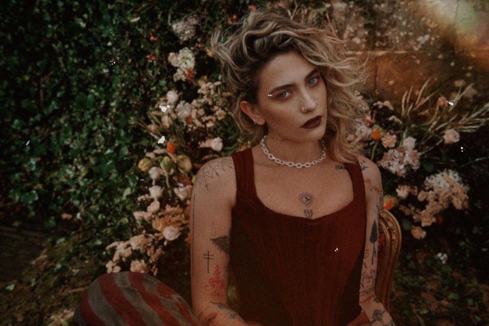A atriz e cantora Paris Jackson — Foto: Instagram