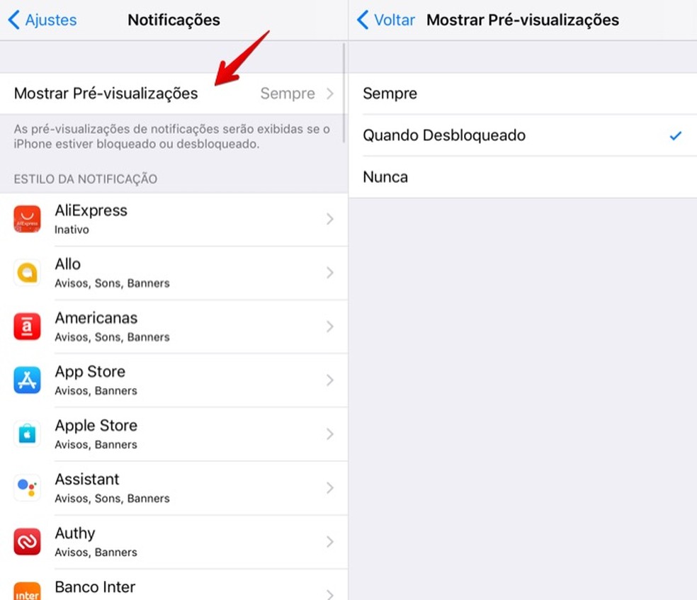 Ios 11 Como Ocultar O Conteudo De Notificacoes Na Tela Do Iphone Sistemas Operacionais Techtudo Ios 11 Como Ocultar O Conteudo De Notificacoes Na Tela Do Iphone Sistemas Operacionais Techtudo