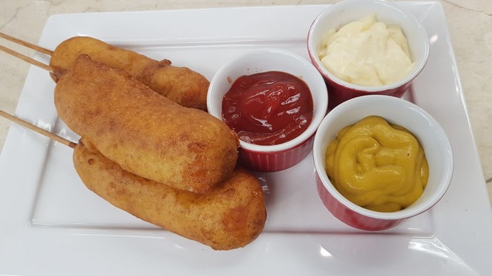 Espetinho De Salsicha Do Chef Roberto Ravioli