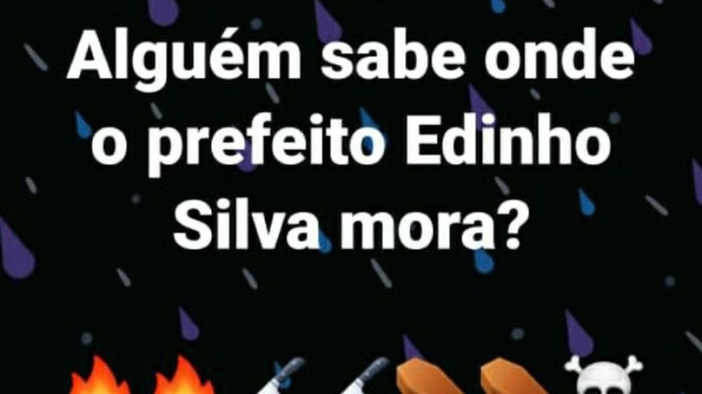 Prefeito de Araraquara é ameaçado pela rede social — Foto: Reprodução/Facebook