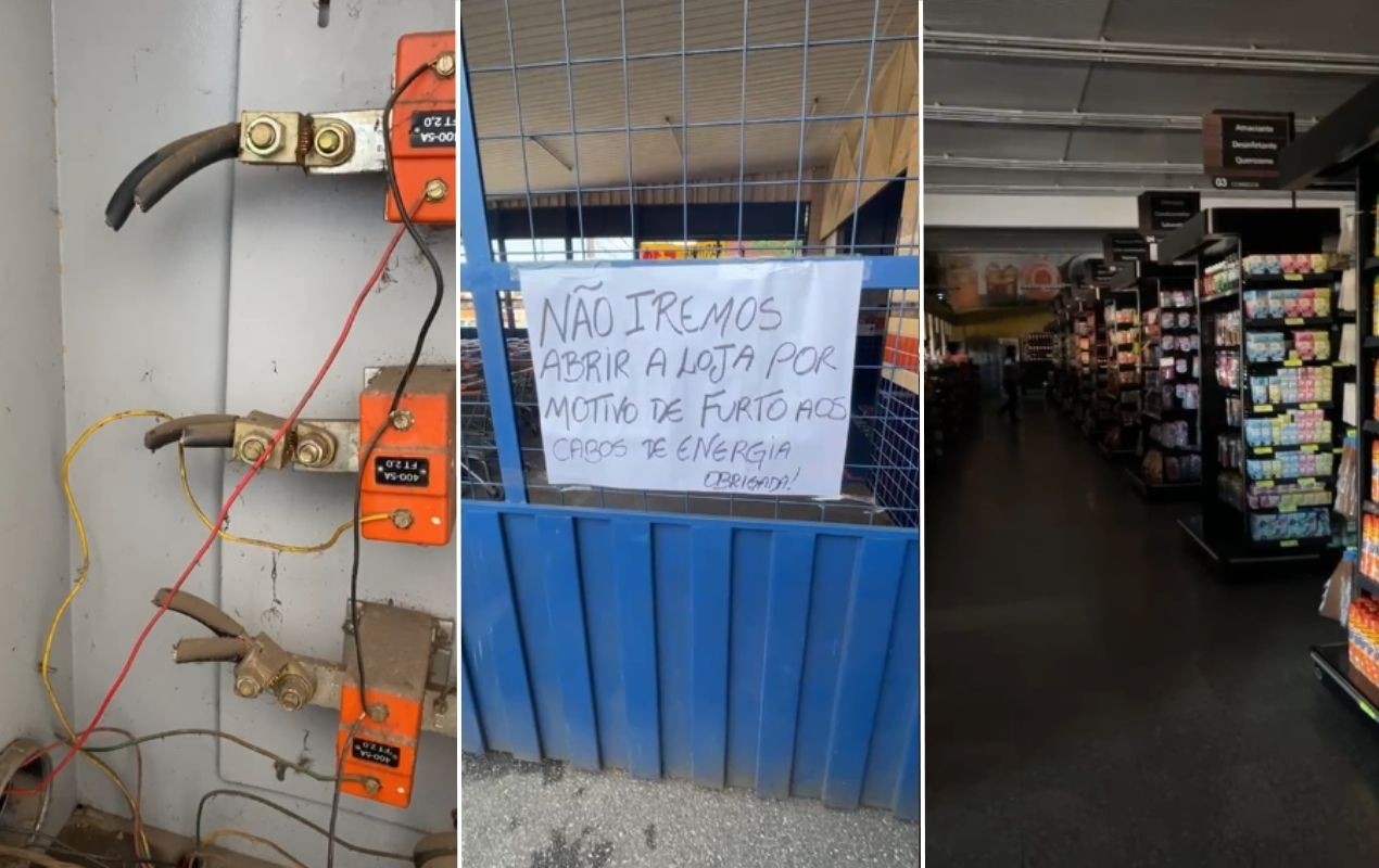Supermercado tem fiação elétrica furtada em Sorocaba: 'Prejuízo incalculável', diz dono