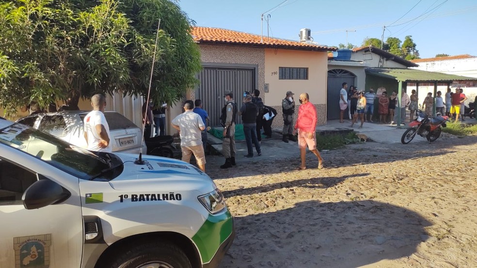 Policial militar é assassinado no bairro São Pedro em Teresina — Foto: Divulgação/Whatsapp