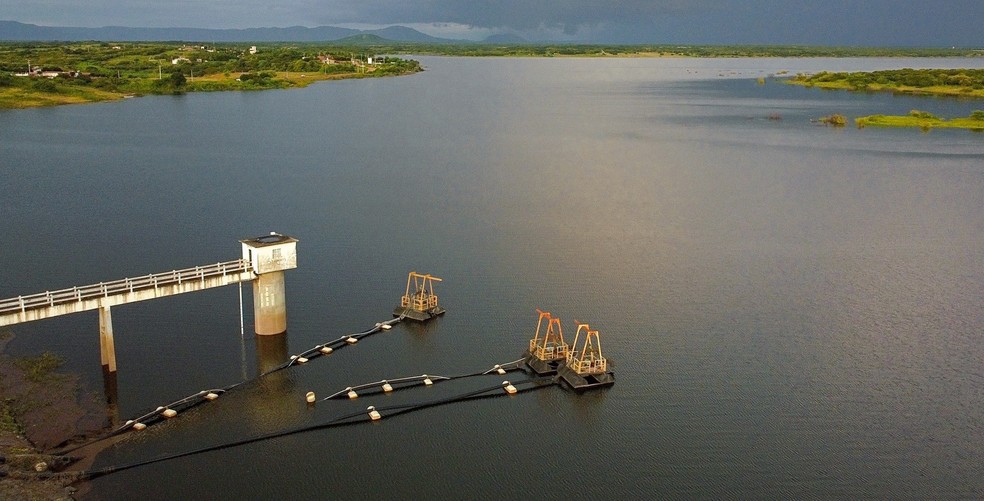 Barragem de Pau dos Ferros apresentou melhor volume de água desde 2011 — Foto: Divulgação/Igarn