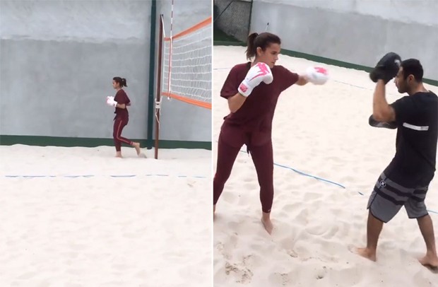 Bruna Marquezine treinando no Rio (Foto: Reprodução/Instagram)