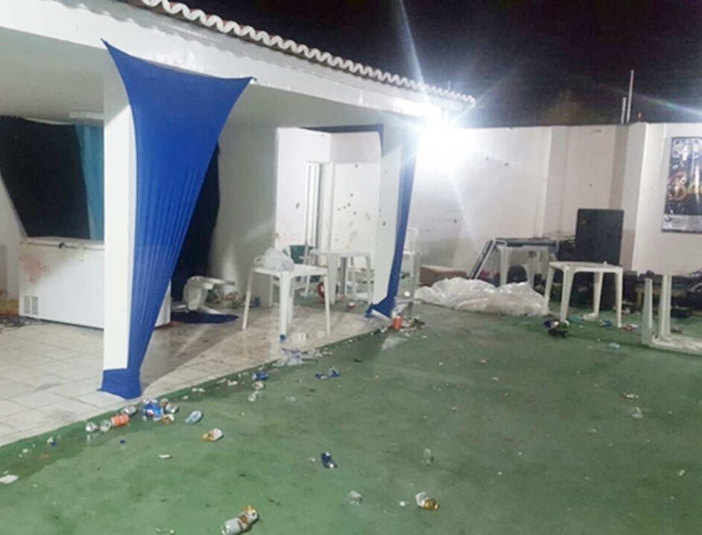 Baile aconteceu em uma casa de recepÃ§Ãµes no bairro Boa Vista â€” Foto: PM/DivulgaÃ§Ã£o