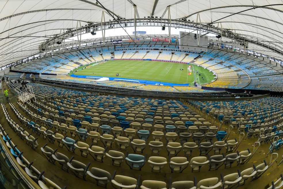 Setor Sul do Maracanã, à direita, é a causa do impasse entre Vasco e Fluminense — Foto:  Jorge R Jorge/BP Filmes
