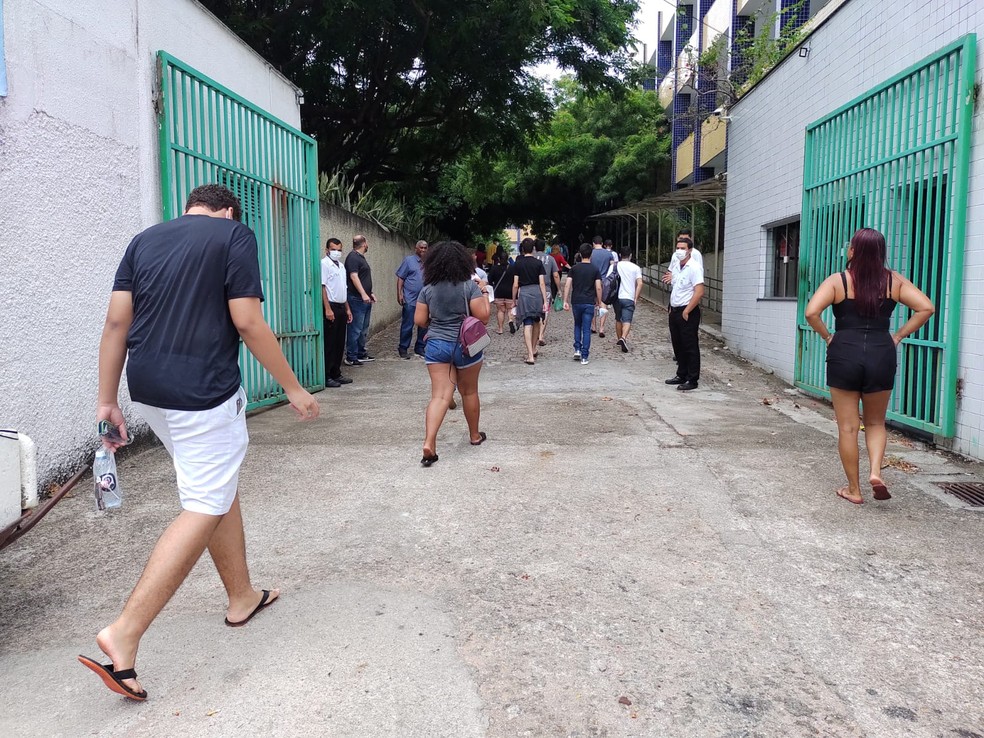 Enem 2022: Estudantes voltam aos locais de prova neste domingo (20) &mdash; Foto: Lucas Cortez/Inter TV Cabugi