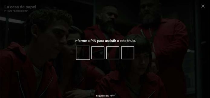 Controle parental da Netflix permite bloquear conteúdos com PIN (Foto: Reprodução/Taysa Coelho) Controle parental da Netflix permite bloquear conteúdos com PIN (Foto: Reprodução/Taysa Coelho)