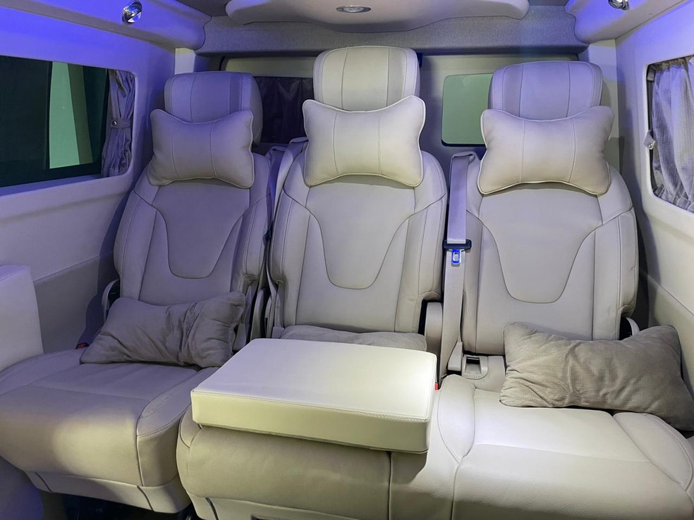 JetVan visitado pelo ge: veículo virou febre entre jogadores do Corinthians — Foto: Marcelo Braga