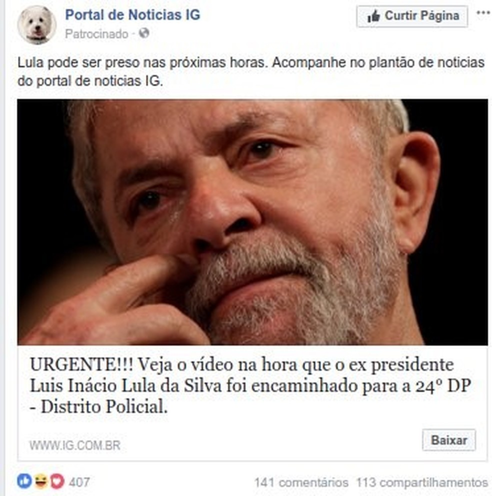Vídeo que promete imagens da prisão de Lula instala vírus no PC (Foto: Divulgação/Karspersky Lab)