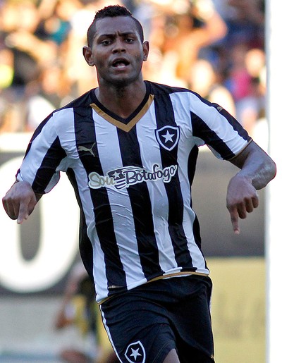 Jobson comemora gol do Botafogo contra o Nova Iguaçu (Foto: Vitor Silva / SSpress)