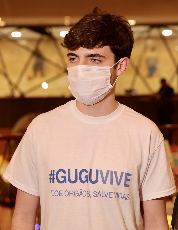 João Augusto no lançamento da campanha Gugu Vive (Foto:  Manuela Scarpa/Brazil News)