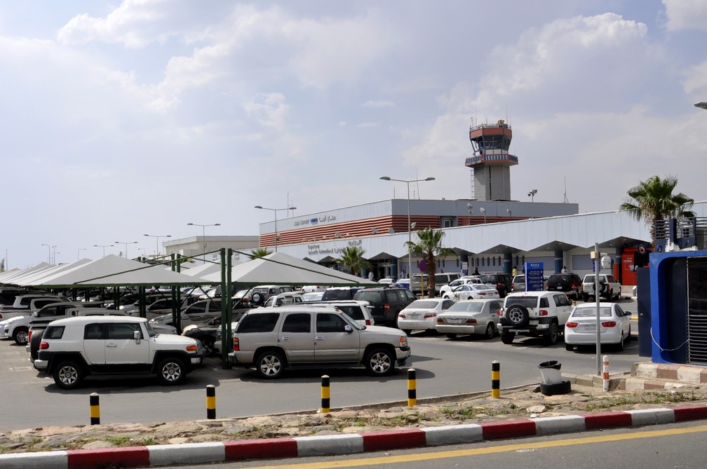 Aeroporto de Abha, na Arábia Saudita. — Foto: AFP