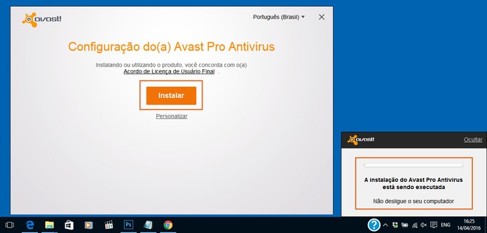 Inicie a instalação do Avast Pro no PC (Foto: Reprodução/Barbara Mannara)