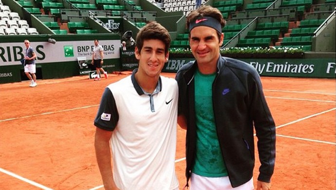 Orlando Luz Orlandinho Roger Federer (Foto: Reprodução/Instagram)