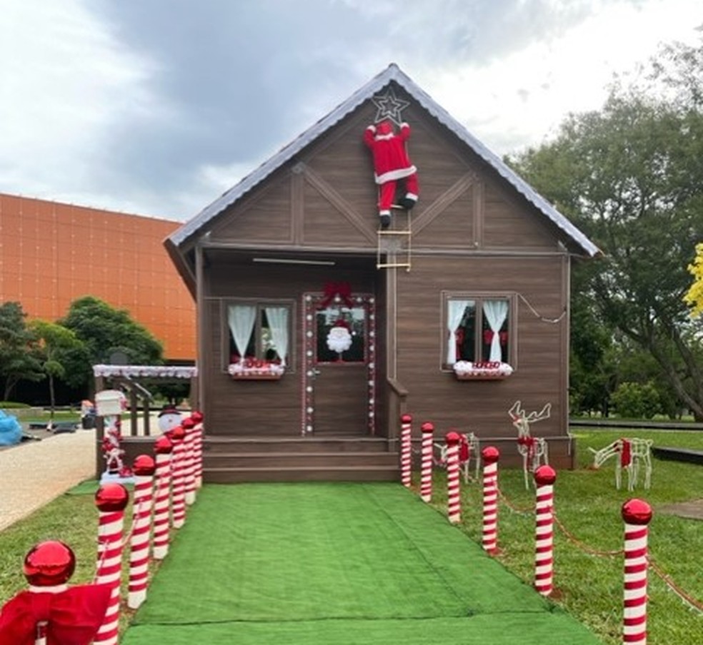 Casa do papai Noel no Setor Militar Urbano, em Brasília — Foto: Divulgação