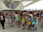 Museu do Amanhã tem longas filas neste sábado nublado no Rio
