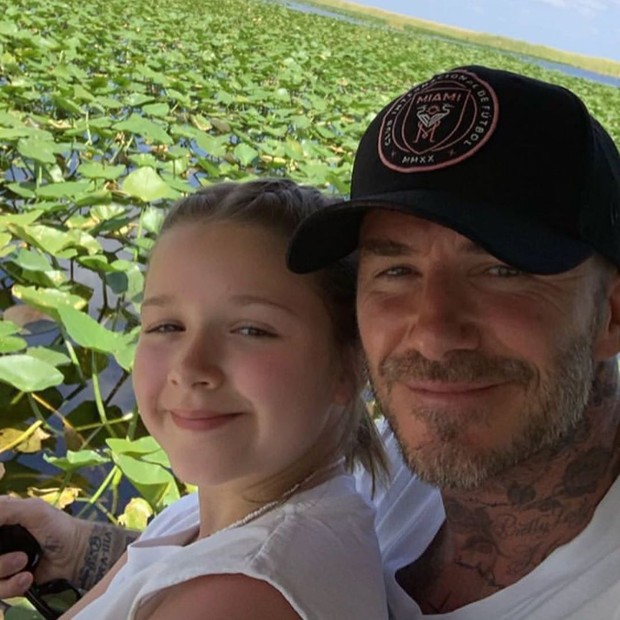 David Beckham e Harper (Foto: Reprodução/Instagram)