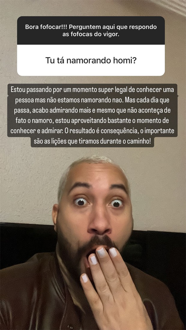 Gil do Vigor nega que esteja namorando (Foto: Reprodução / Instagram)