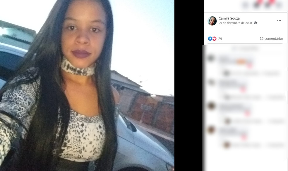 Camila Eduarda Santos de Souza, de 19 anos, foi morta a tiros em Pompeia — Foto: Facebook/Reprodução