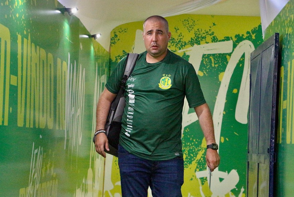 Ricardo Catalá, técnico do Mirassol — Foto: Pedro Zacchi/Agência Mirassol