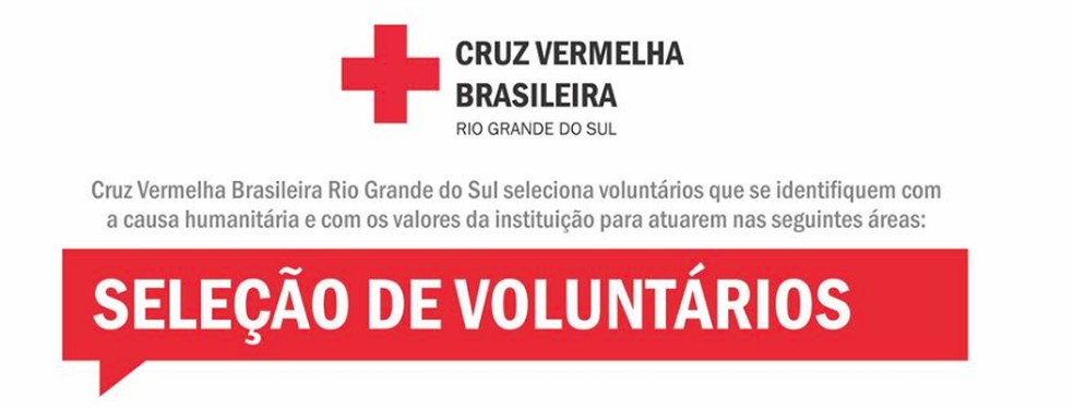 Cruz Vermelha aceita inscrições para voluntários em Porto Alegre | Rio  Grande do Sul | G1