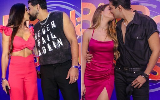 Casais famosos beijam muito em festa de Camila Loures