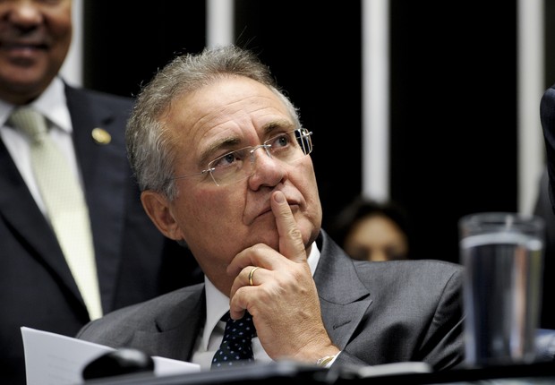 O presidente do Senado Federal, senador Renan Calheiros (PMDB-AL), durante julgamento do impeachment (Foto: Edilson Rodrigues/Agência Senado)