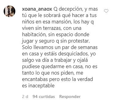 Comentários dos fãs de Shakira (Foto: Instagram)