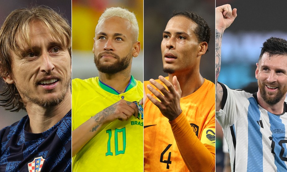 Modric, Neymar, Van Dijk e Messi: veteranos carregam esperança da semifinal