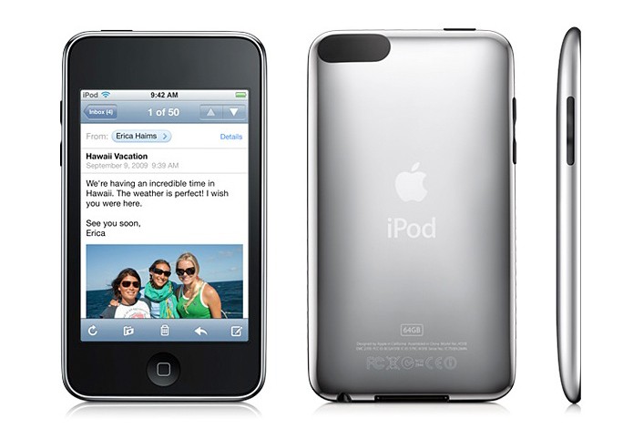 Primeira gera??o da linha iPod touch j? era semelhante ao iPhone 2G (Foto: Divulga??o)