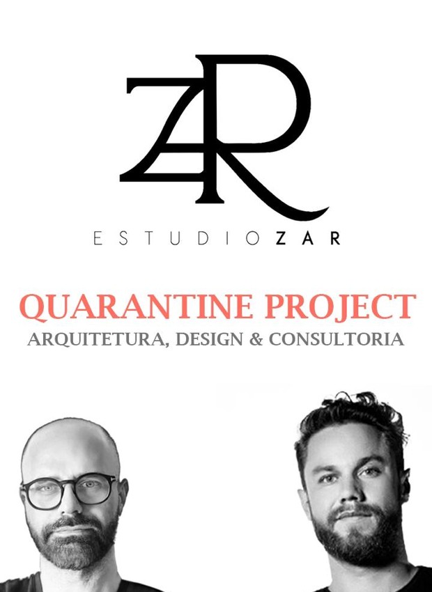 Os arquitetos Nelson Kabarite e David Arias Ferreira, do Estúdio ZAR, idealizadores do Quarantine Project (Foto: Reprodução)