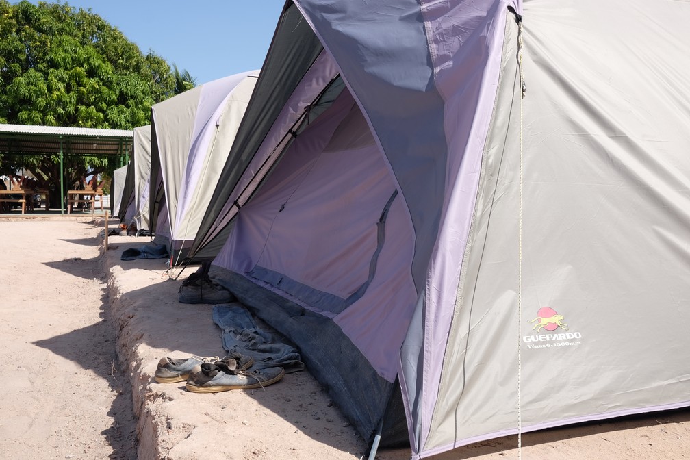 Organizado, o abrigo da Fraternidade Sem Fronteira, na zona Oeste de Boa Vista, recebe famílias com crianças e mulheres. O local tem 145  pessoas atualmente e a capacidade é para o dobro disso (Foto: Inaê Brandão/G1 RR)
