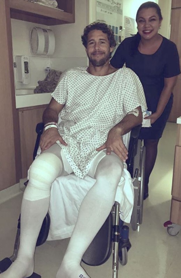 Flávio Canto passou por cirurgia no joelho direito na primeira semana do ano (Foto: Reprodução/Instagram)