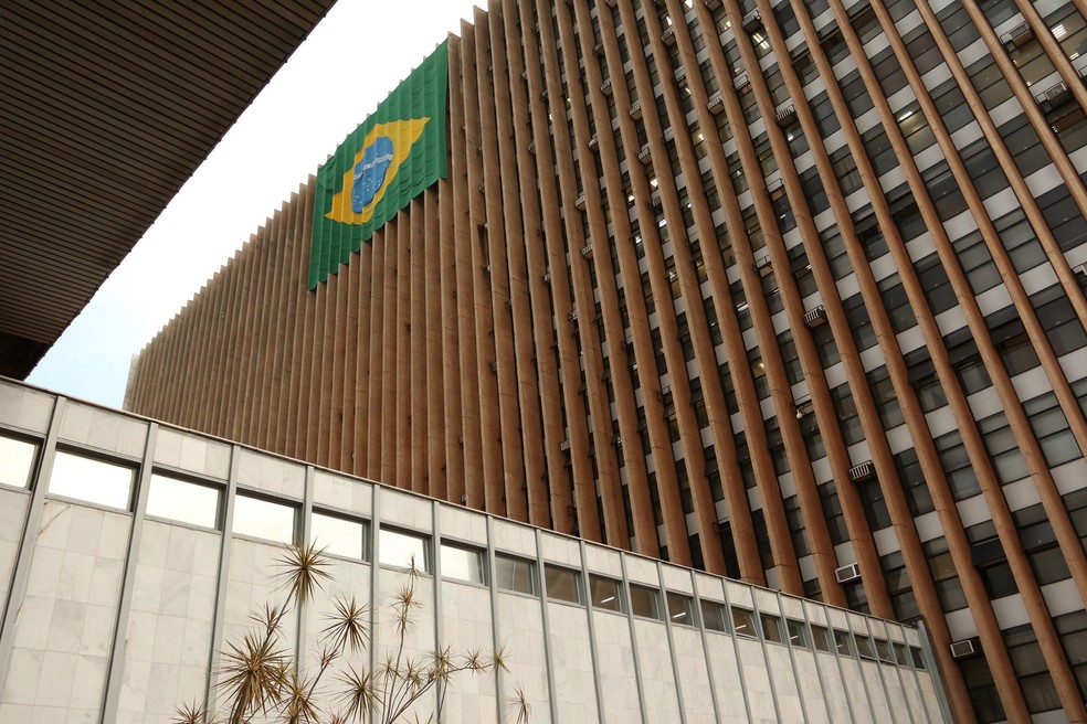 Bandeira hasteada no anexo do Palácio do Buriti (Foto: Andre Borges/Agência Brasília)