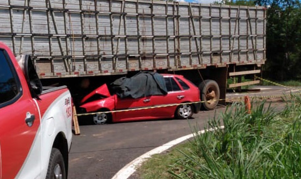 Acidente ocorreu nesta segunda-feira (13). Não há informações sobre feridos. — Foto: Arquivo Pessoal