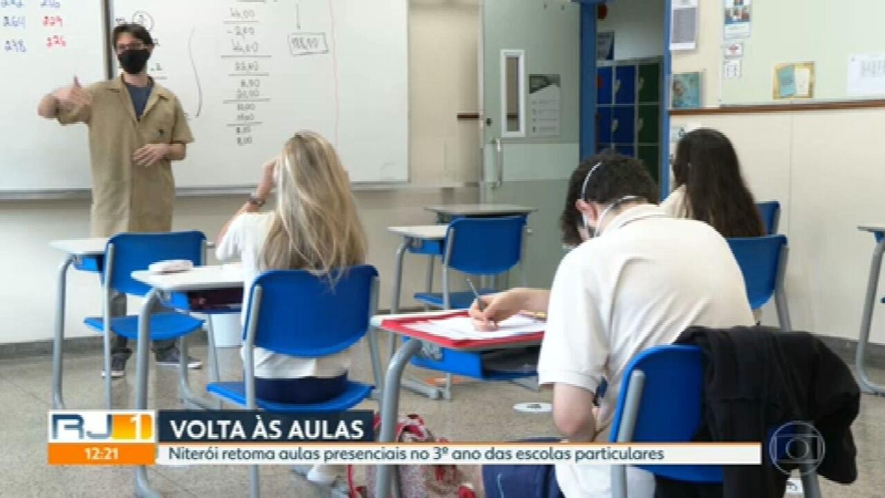 Niterói retoma aulas presenciais no 3º ano do ensino médio de escolas particulares