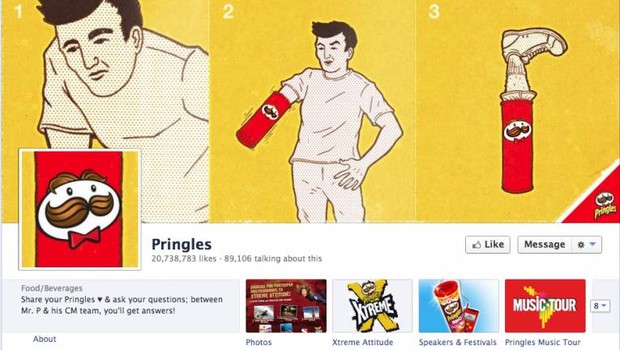 Facebook: Pringles (Foto: reprodução / internet)