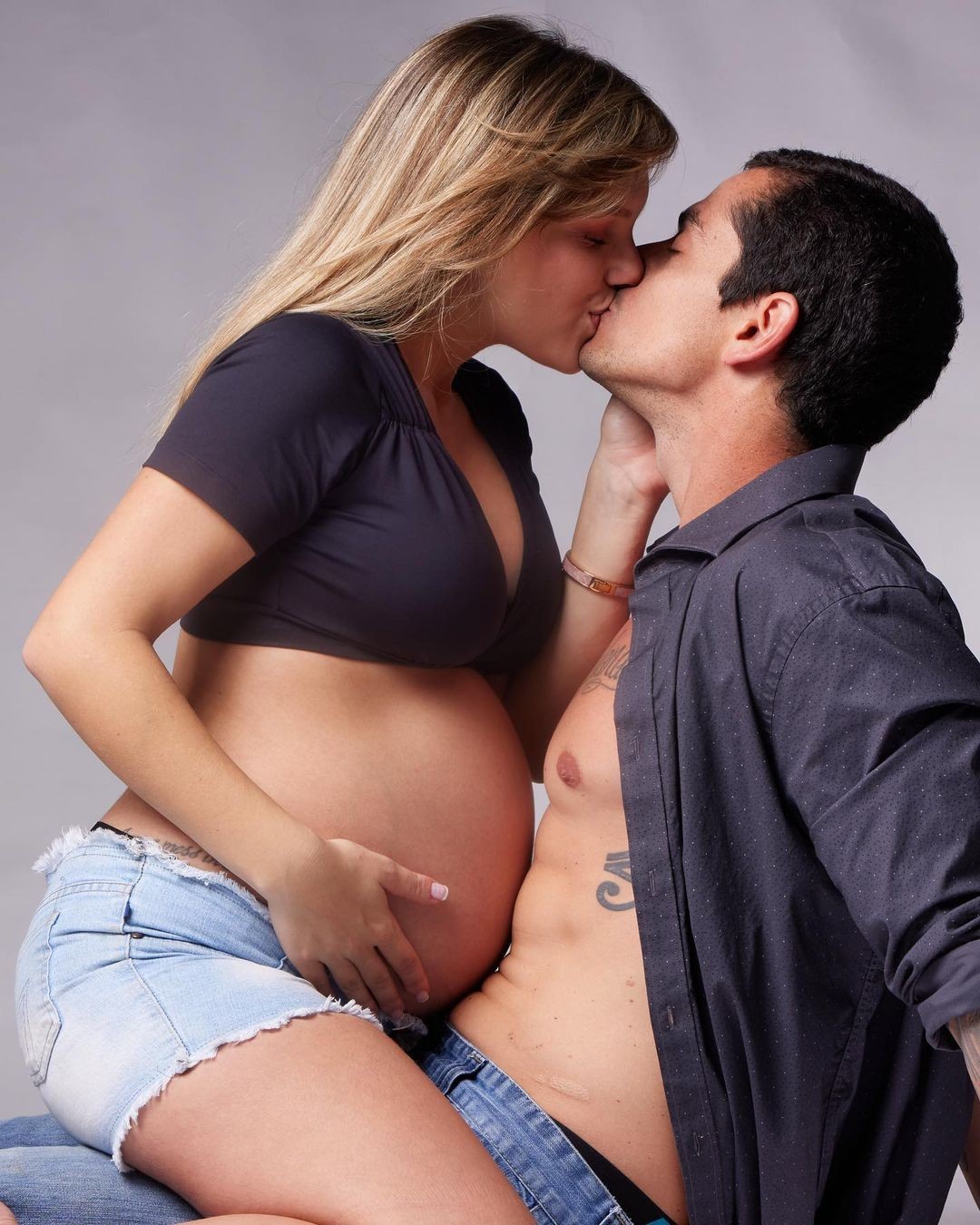 Letícia Navas e Otto Queiroz Letícia Navas e Otto Queiroz  mantiveram romantismo durante gravidez (Foto: Rodrigo Vargas)