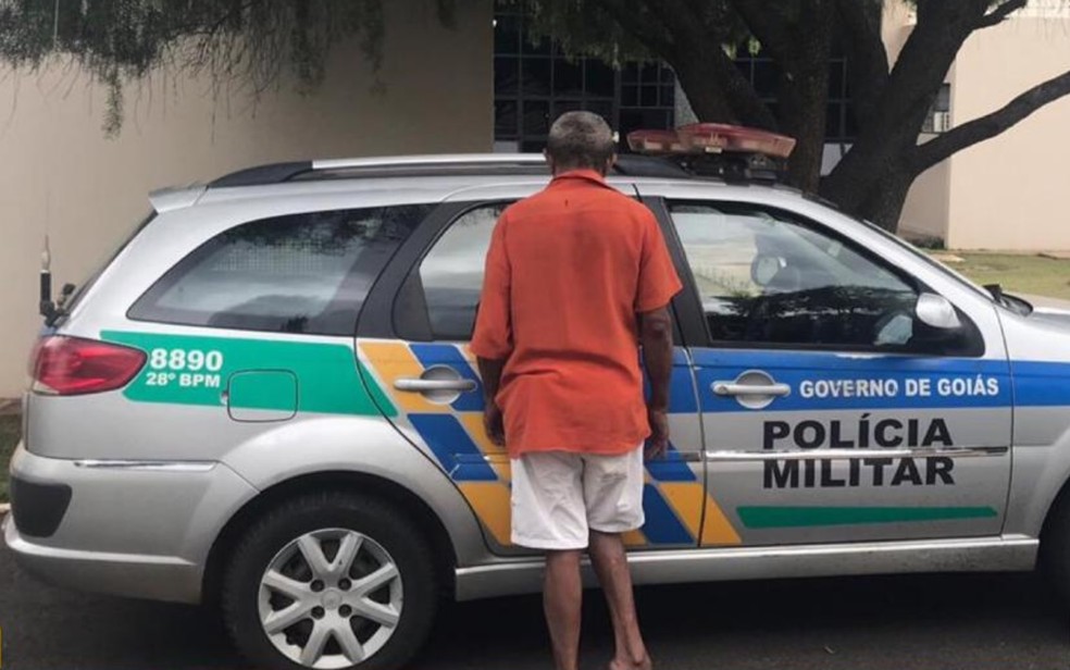 Idoso Ã© preso e confessa ter abusado sexualmente de crianÃ§a de 4 anos â Foto: DivulgaÃ§Ã£o/PolÃ­cia Militar