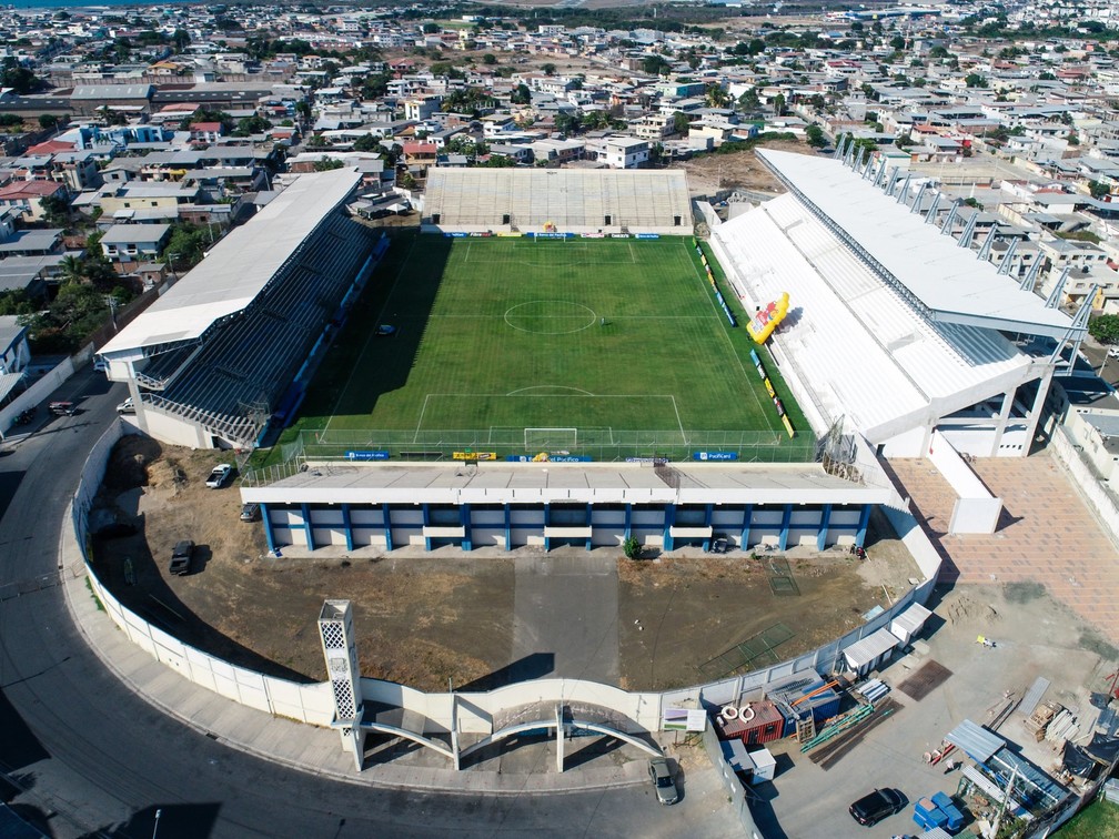 Estádio Jocay, no Equador, palco de Delfín x Santos — Foto: Divulgação/Delfín