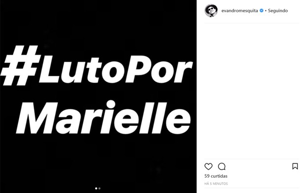  Famosos lamentam morte da vereadora Marielle Franco  (Foto: Reprodução/Instagram)