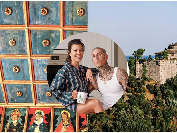 Kourtney Kardashian e Travis Barker alugaram um castelo na Itália para realizar a festa do casamento (Foto: Divulgação/Reprodução)