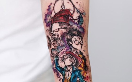 Esta tattoo de Harry Potter só pode ser vista se a mágica certa for feita