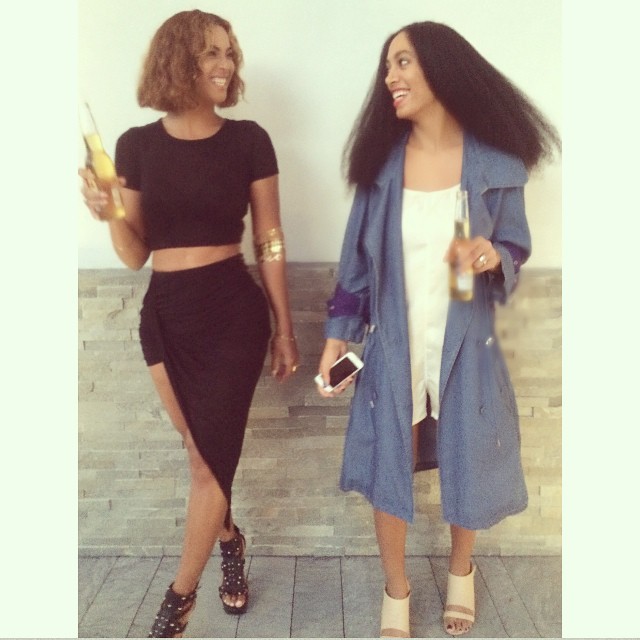 Beyoncé e Solange Knowles (Foto: Reprodução/Instagram)