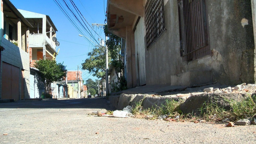 Crime aconteceu no Bairro das Laranjeiras, na Serra — Foto: Reprodução/ TV Gazeta